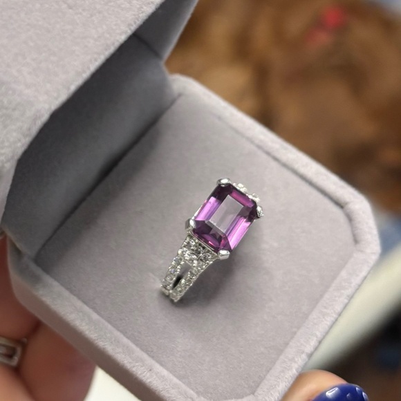 Natural Alexandrite 6.99ct AGI certified Ring Sz 9 in 925 Sterling Silver - Picture 11 of 13